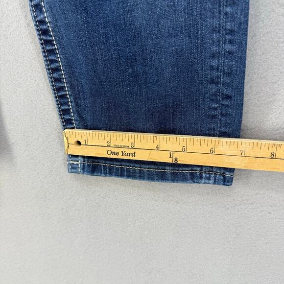 Miss Me Jean Capris Women's 29 (8) Blue Mid Rise Crop Sequin Accent Faux Pocket - Picture 13 of 13